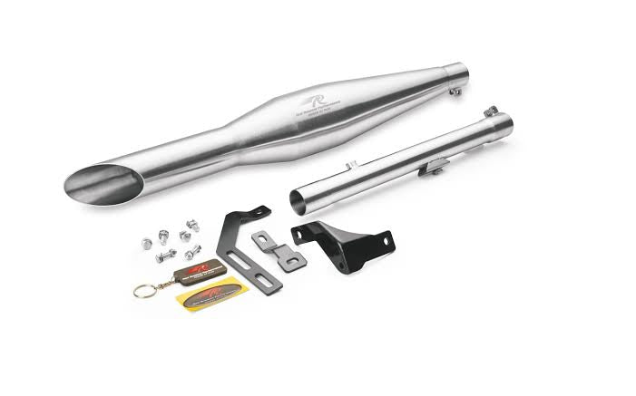 RED ROOSTER PERFORMANCE ( Classic Reborn 350/ Meteor 350) Rumbler ace Polish Silver
