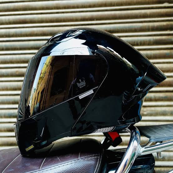 SBA-20 STEELBIRD GLOSS BLACK HELMET