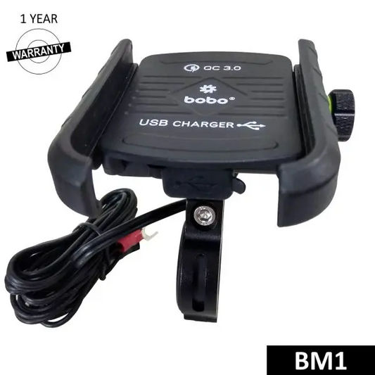 BOBO BM1 jaw grip mobile holder with charger