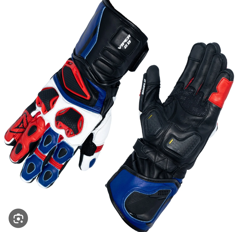 SHIELD VIPER 2.0 BLUE HI VIZ GREEN GLOVES